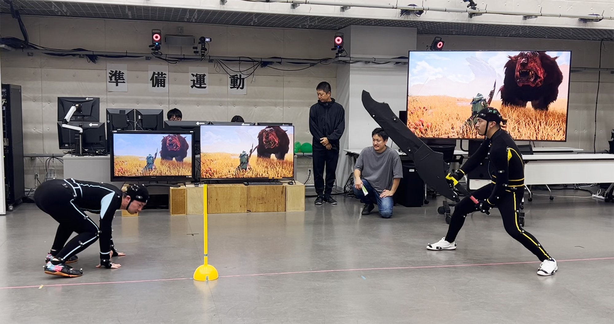 「モーションキャプチャー」の撮影風景