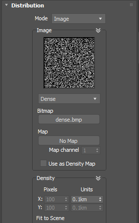Density(密度)のデフォルト設定です。