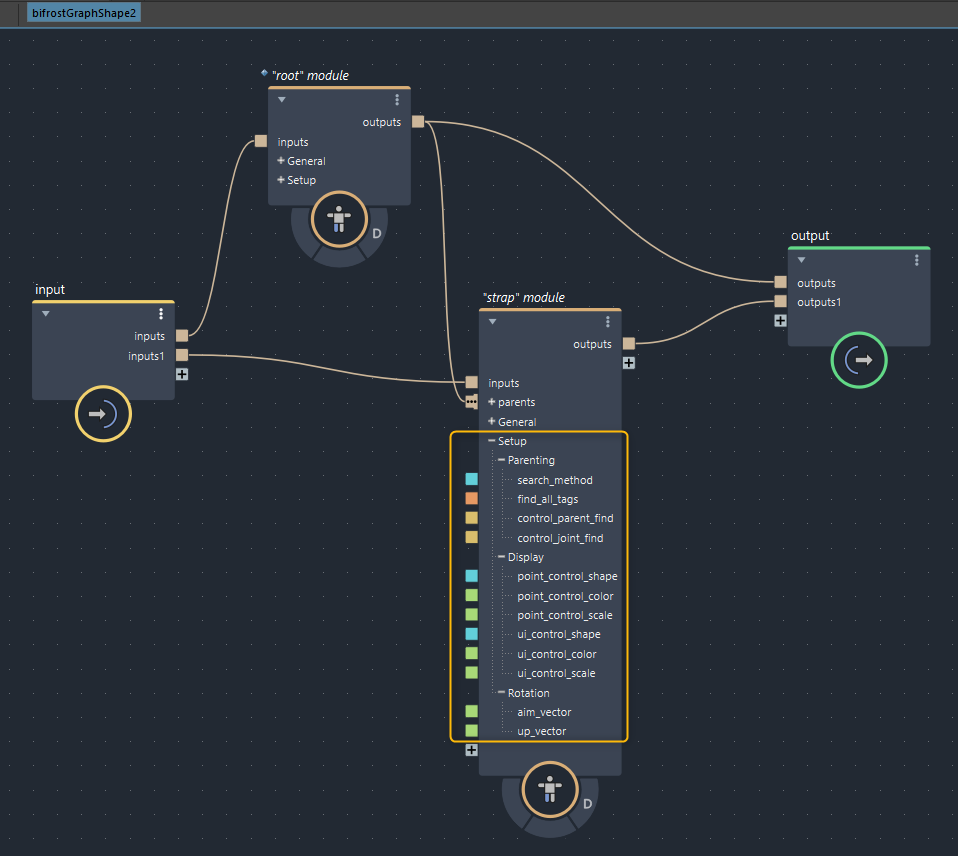 パブリッシュ前のbifrostGraphShape(黄色い枠線内が更新部分)