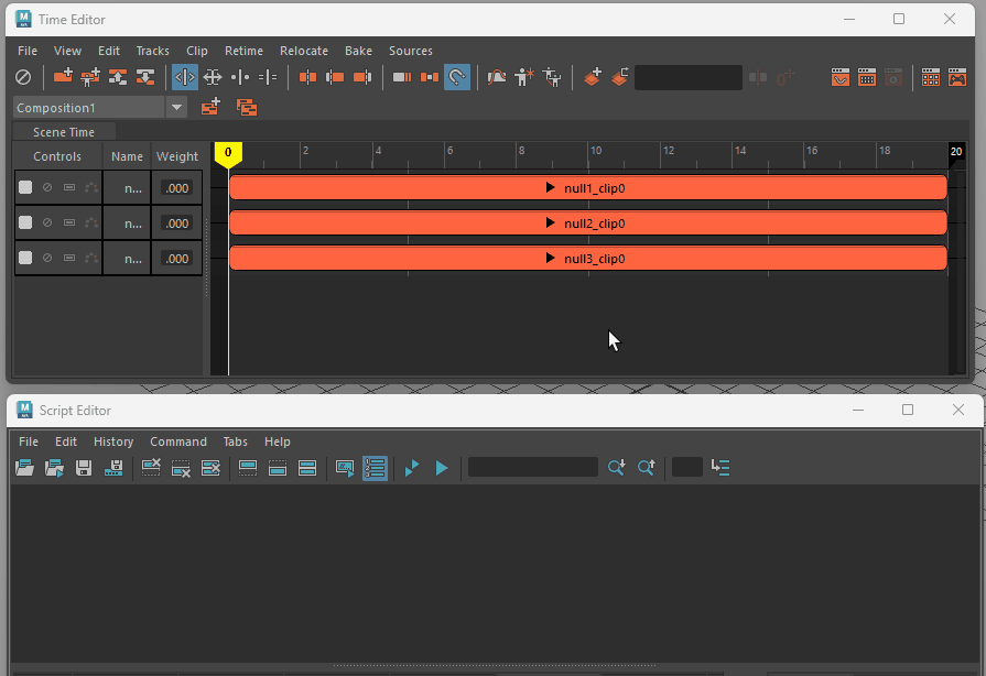 popupMenuのpostMenuCommandで渡される対象メニュー名と親メニュー名のフルパスをプリントしているスクリプトエディタの画面