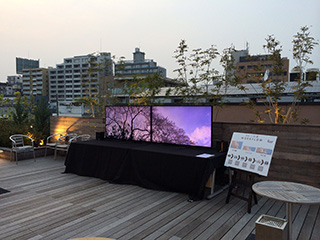 4月に行われたイベント「桜－8K×八景」