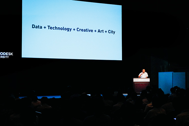 「Data + Technology + Creative + Art + City」の様子