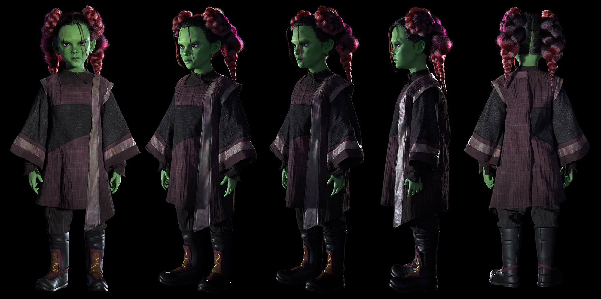 Sujung Kwon 氏が Autodesk Maya で作成した 3D Young Gamora from Avengers Infinity Wars