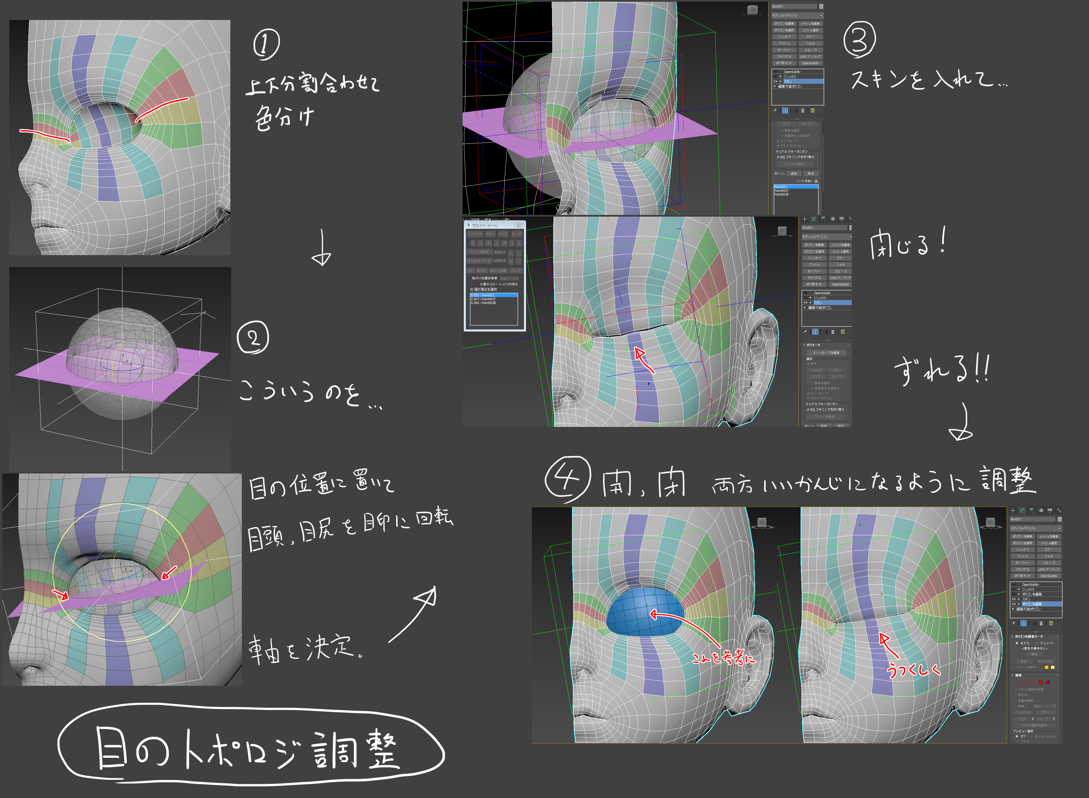 第1回 キャラクターモデリング まずは顔のモデルから Characterarpeggio 3ds Max 2017 キャラクター作成術 Area Japan