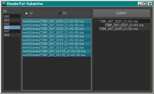 Create Render Scene＆RenderPal-Submitter＆RenderPresets