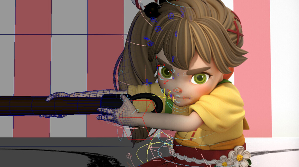 Maya 2024ご紹介！】Mayaをフル活用！書き初めアニメーション