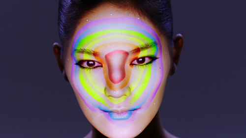 CONNECTED COLORS / REAL-TIME FACE TRACKING & PROJECTION MAPPING