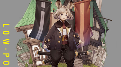 新刊『ローポリで極めるキャラクターモデリング』1月下旬発売